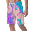 Abstract Trippy Holographic Men's Shorts-grizzshop