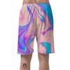 Abstract Trippy Holographic Men's Shorts-grizzshop