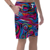 Abstract Trippy Paint Men's Shorts-grizzshop