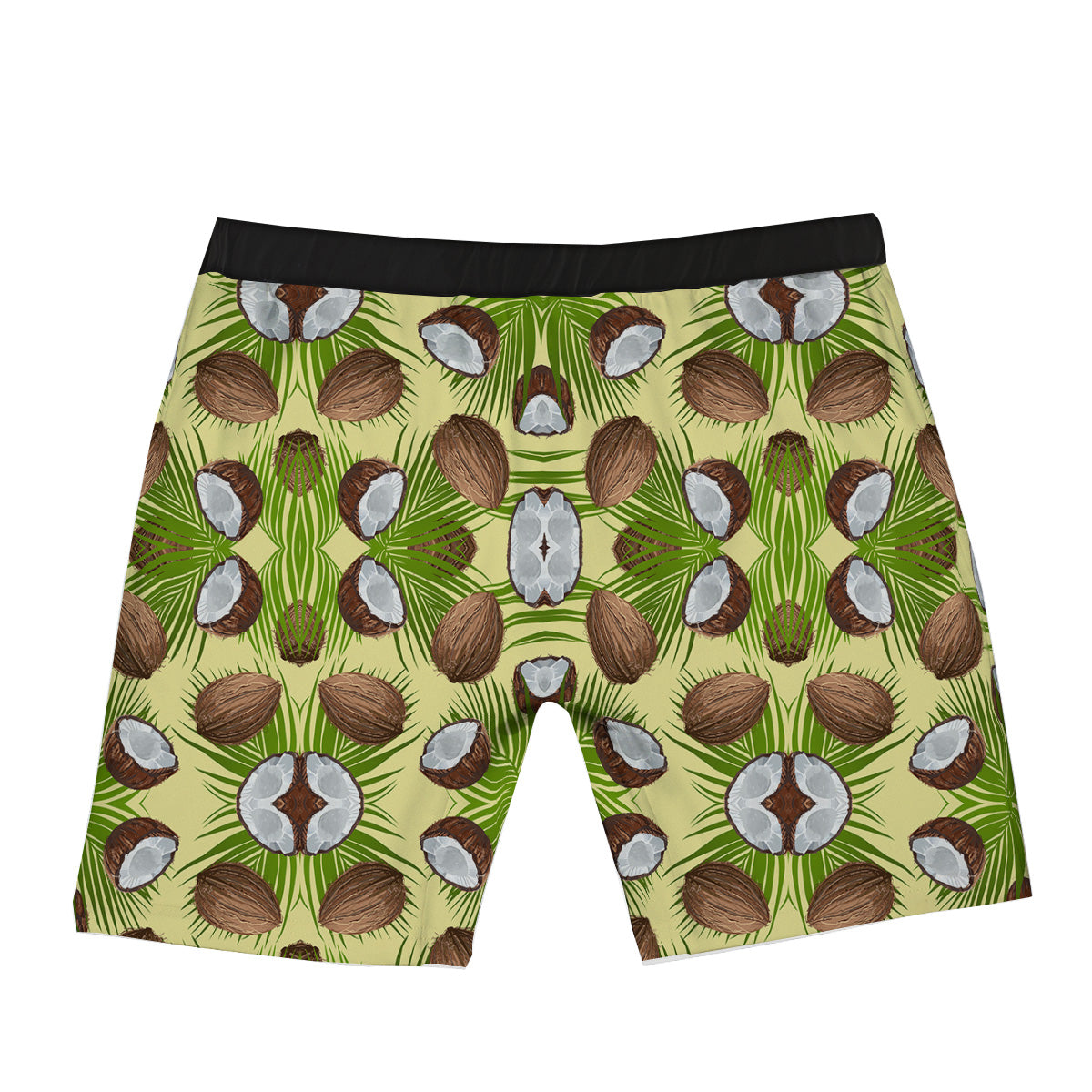 Abstract Tropical Coconut Print Pattern Boxer Briefs-grizzshop