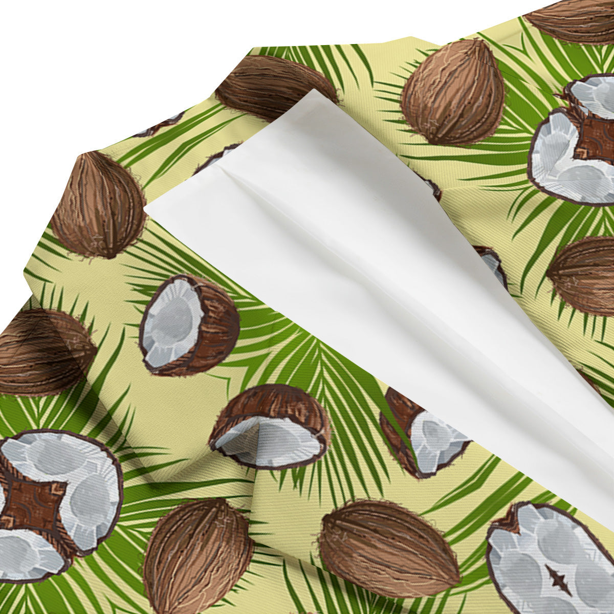 Abstract Tropical Coconut Print Pattern Men's Blazer-grizzshop