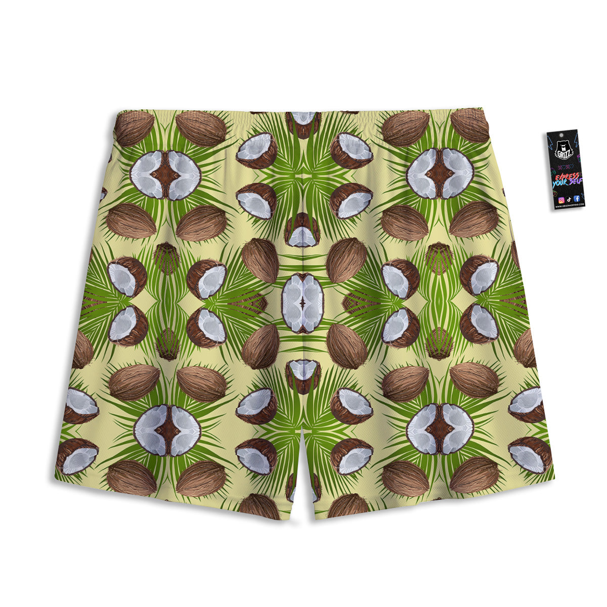 Bee Cute Cartoon Print Pattern Mesh Shorts