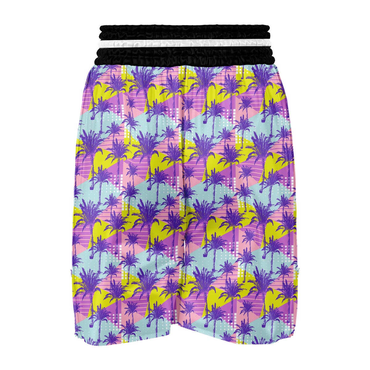 Abstract Tropical Palm Tree Boxing Shorts-grizzshop
