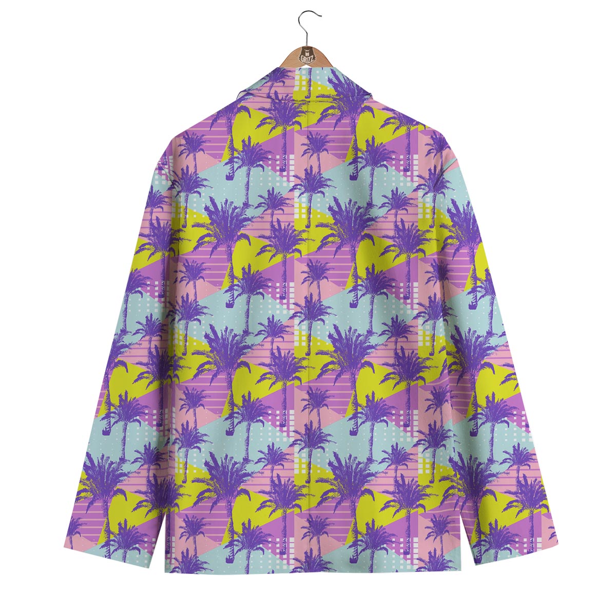 Abstract Tropical Palm Tree Men's Blazer-grizzshop