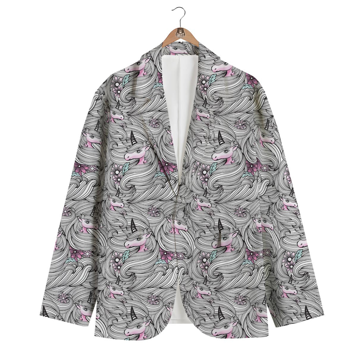 Abstract Unicorn Men's Blazer-grizzshop
