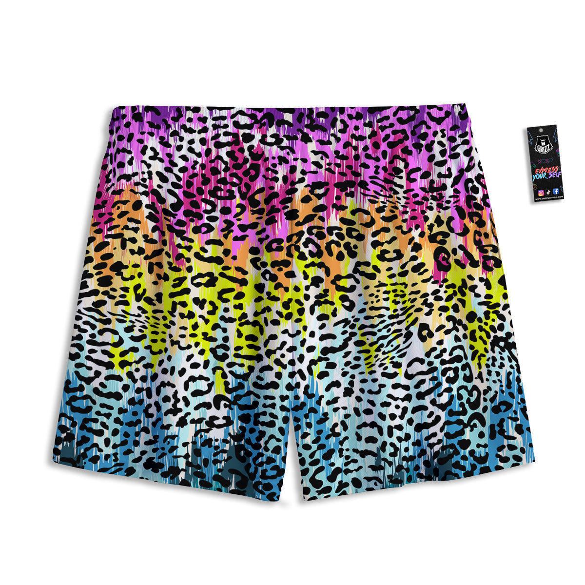 Bee Cute Honey Print Pattern Mesh Shorts
