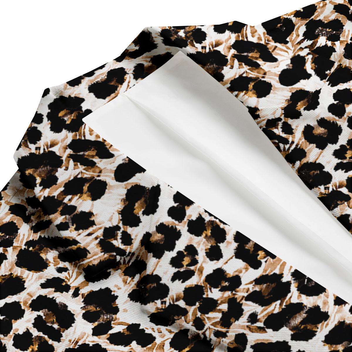 Abstract Watercolor Leopard Print Pattern Men's Blazer-grizzshop