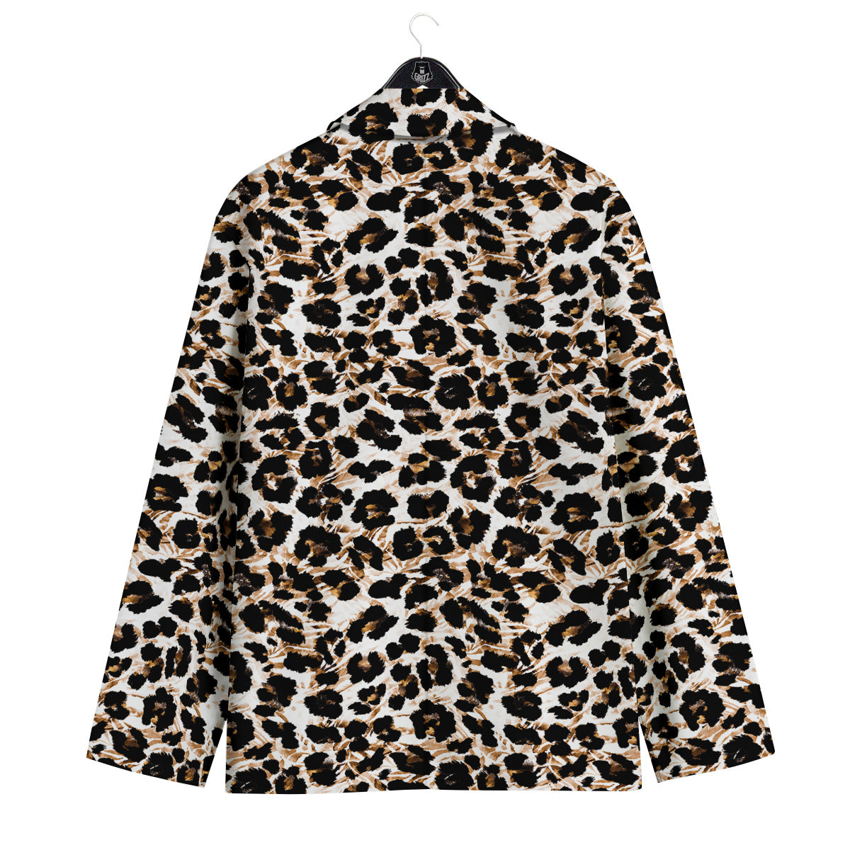 Abstract Watercolor Leopard Print Pattern Men's Sport Coat-grizzshop