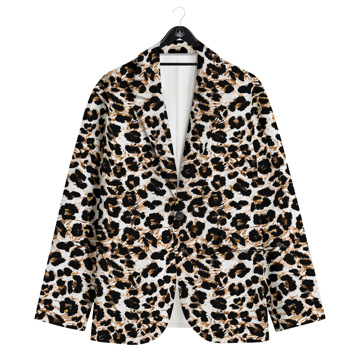 Abstract Watercolor Leopard Print Pattern Men's Sport Coat-grizzshop