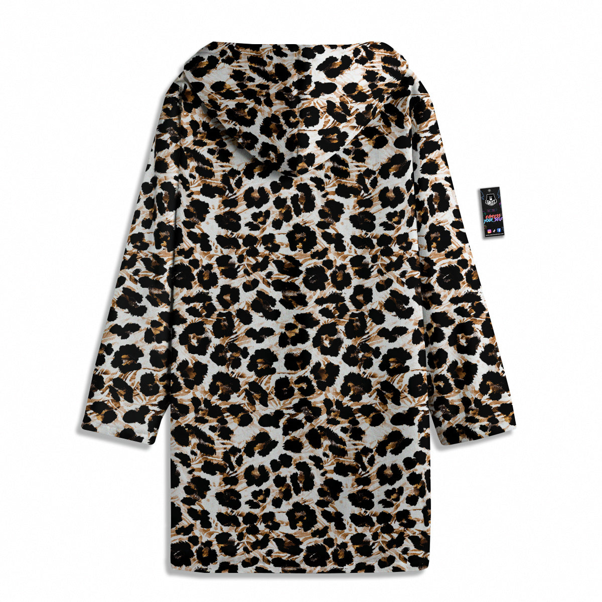 Abstract Watercolor Leopard Print Pattern Men's Windbreaker Jacket-grizzshop