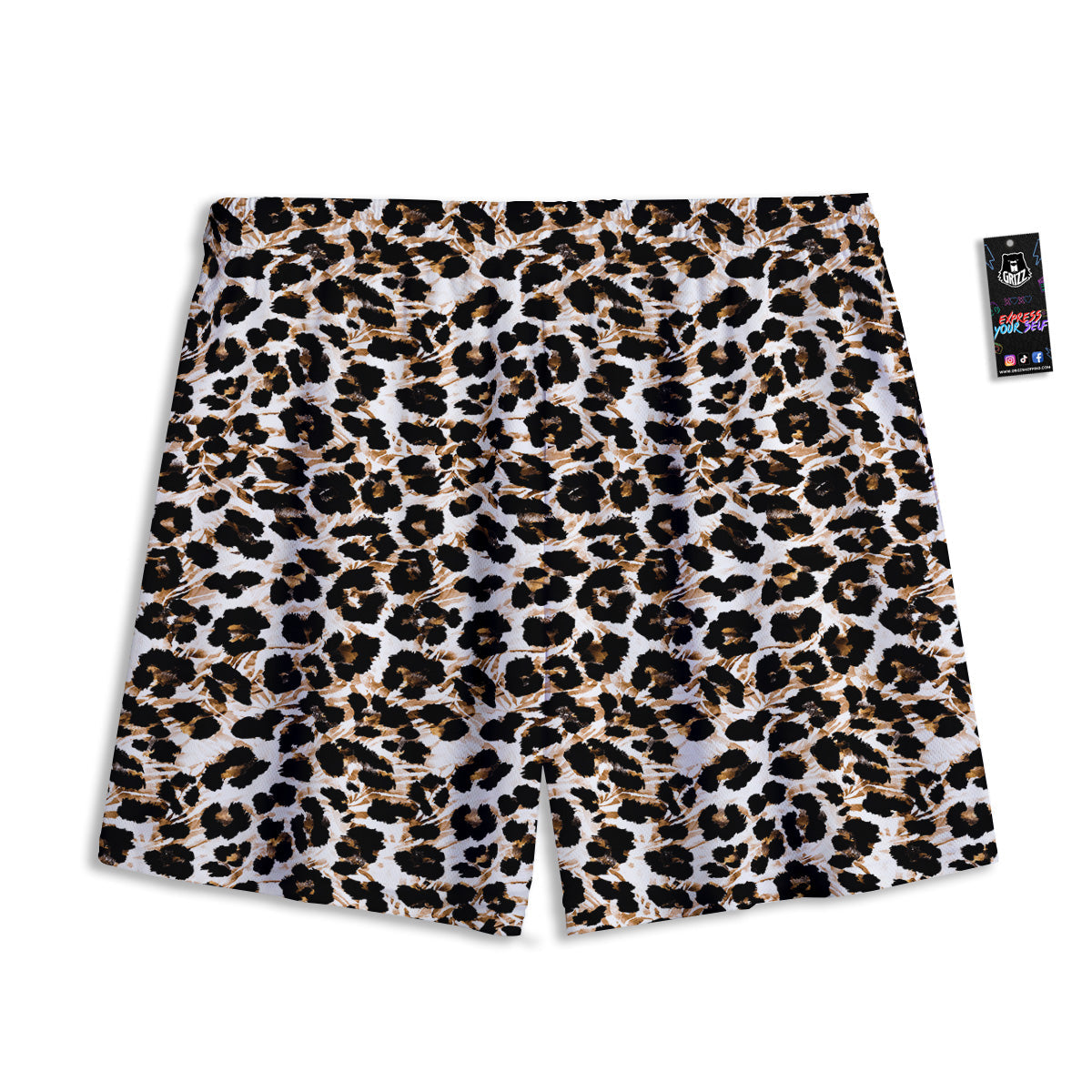 Bee Flower Print Pattern Mesh Shorts