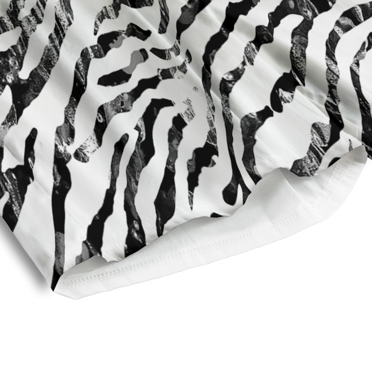 Abstract Watercolor Tie Dye Zebra Print Men's Athletic Shorts