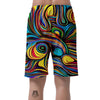 Abstract Wavy Men's Shorts-grizzshop