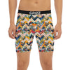 Abstract Zigzag Colorful Graffiti Style Print Pattern Boxer Briefs-grizzshop