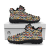 Abstract Zigzag Colorful Graffiti Style Print Pattern Hiking Shoes-grizzshop