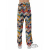 Abstract Zigzag Colorful Graffiti Style Print Pattern Pajama Pants-grizzshop