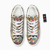 Abstract Zigzag Colorful Graffiti Style Print Pattern Platform Shoes-grizzshop