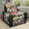 Abstract Zigzag Colorful Graffiti Style Print Pattern Recliner Protector-grizzshop