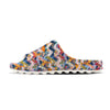 Abstract Zigzag Colorful Graffiti Style Print Pattern Sandals-grizzshop