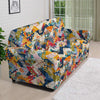 Abstract Zigzag Colorful Graffiti Style Print Pattern Sofa Cover-grizzshop