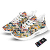 Abstract Zigzag Colorful Graffiti Style Print Pattern Tennis Shoes-grizzshop