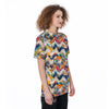 Abstract Zigzag Colorful Graffiti Style Print Pattern Women's Golf Shirts-grizzshop