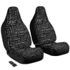 Accounting Word Print Car Seat Covers-grizzshop