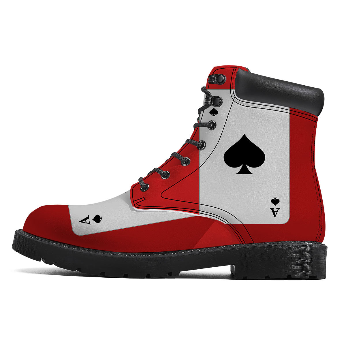Ace Cards Print Boots-grizzshop