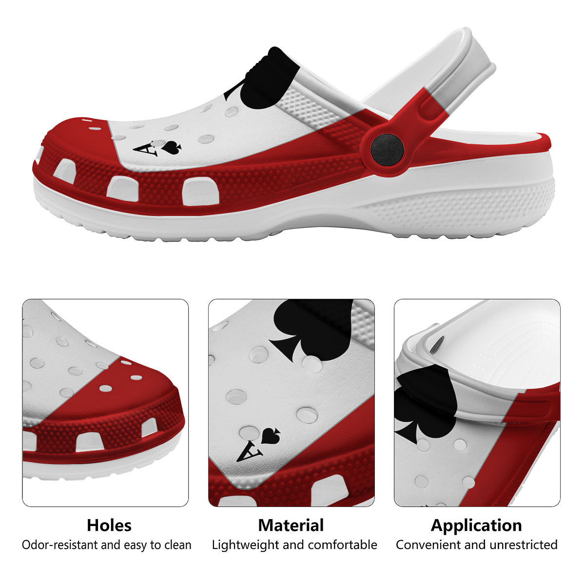 Ace Cards Print Clog-grizzshop