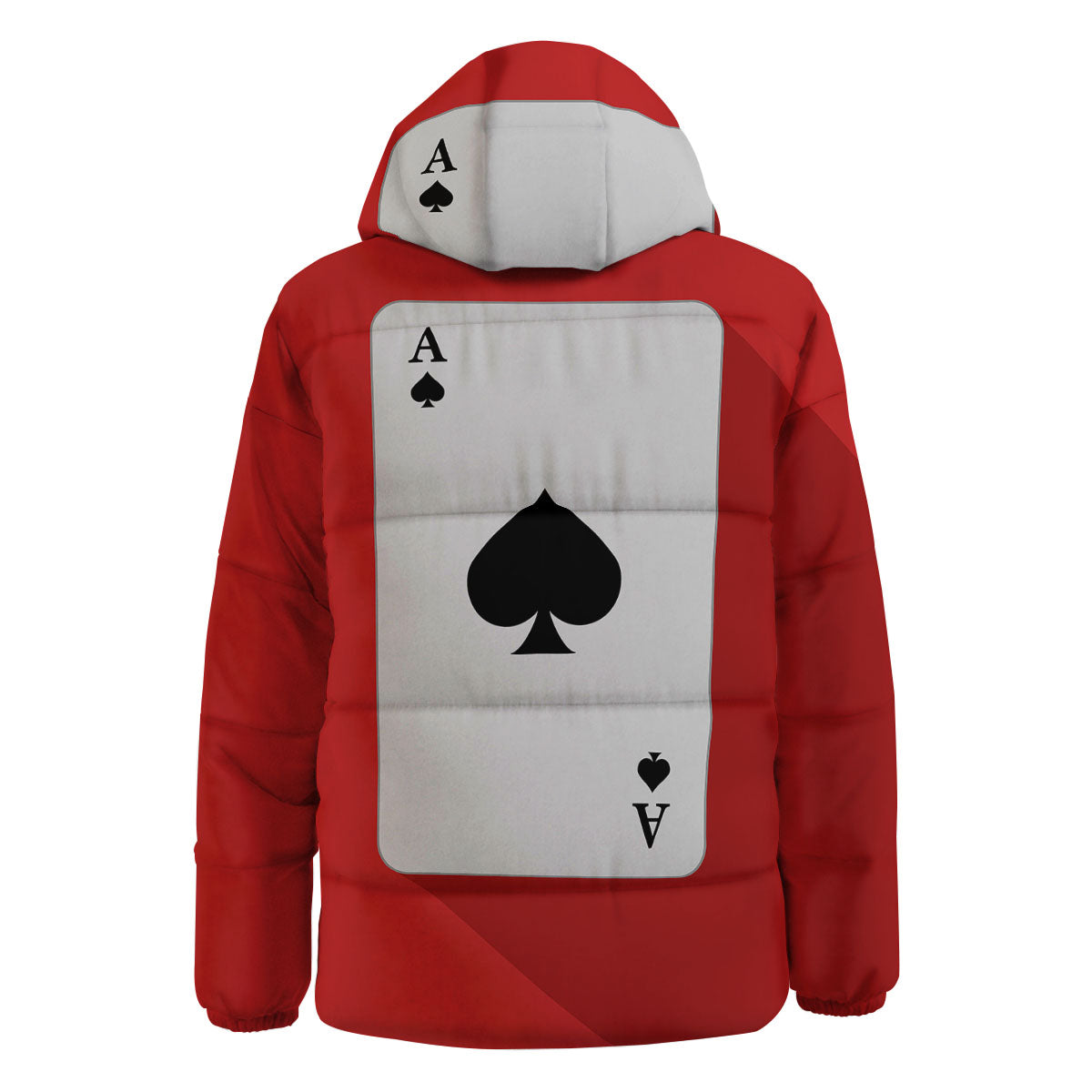 Ace Cards Print Down Jacket-grizzshop