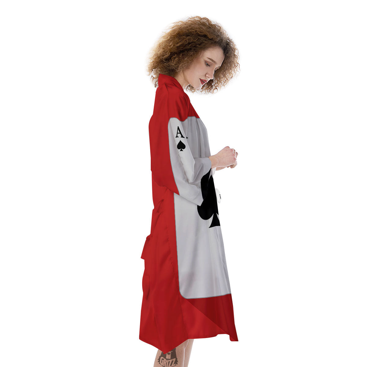 Ace Cards Print Kimono-grizzshop