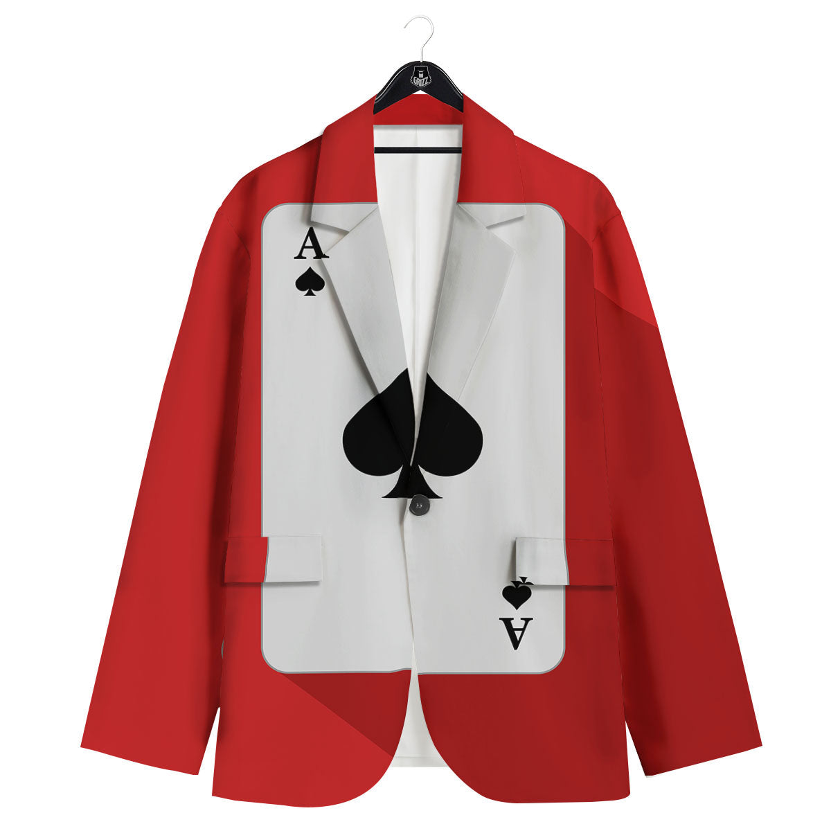 Ace Cards Print Men's Sport Coat-grizzshop