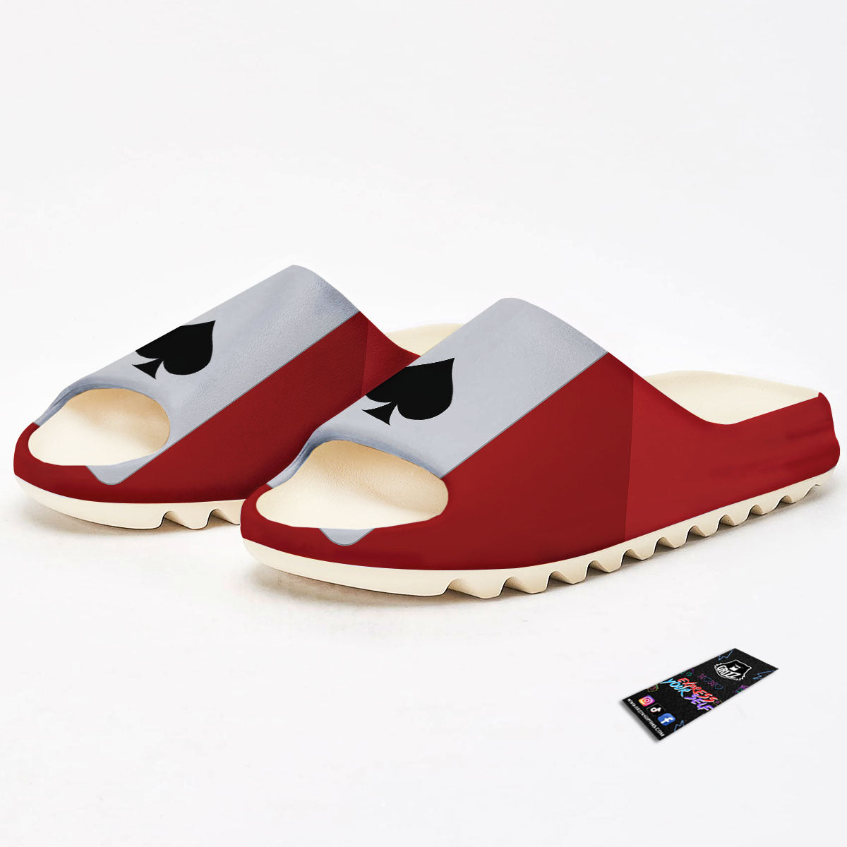 Ace Cards Print Sandals-grizzshop