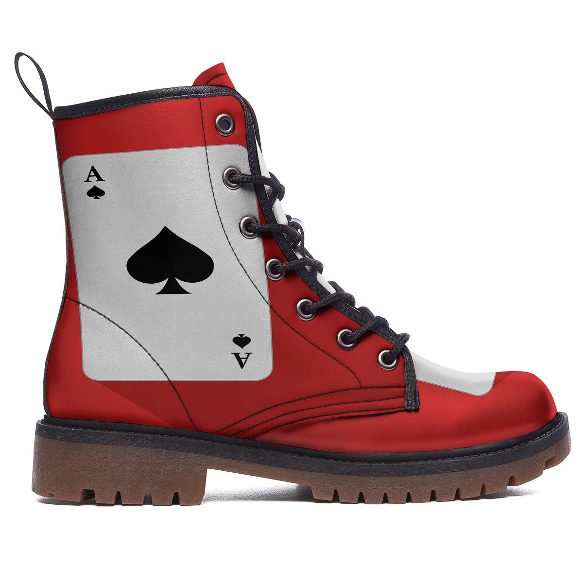 Ace Cards Print Work Boots-grizzshop