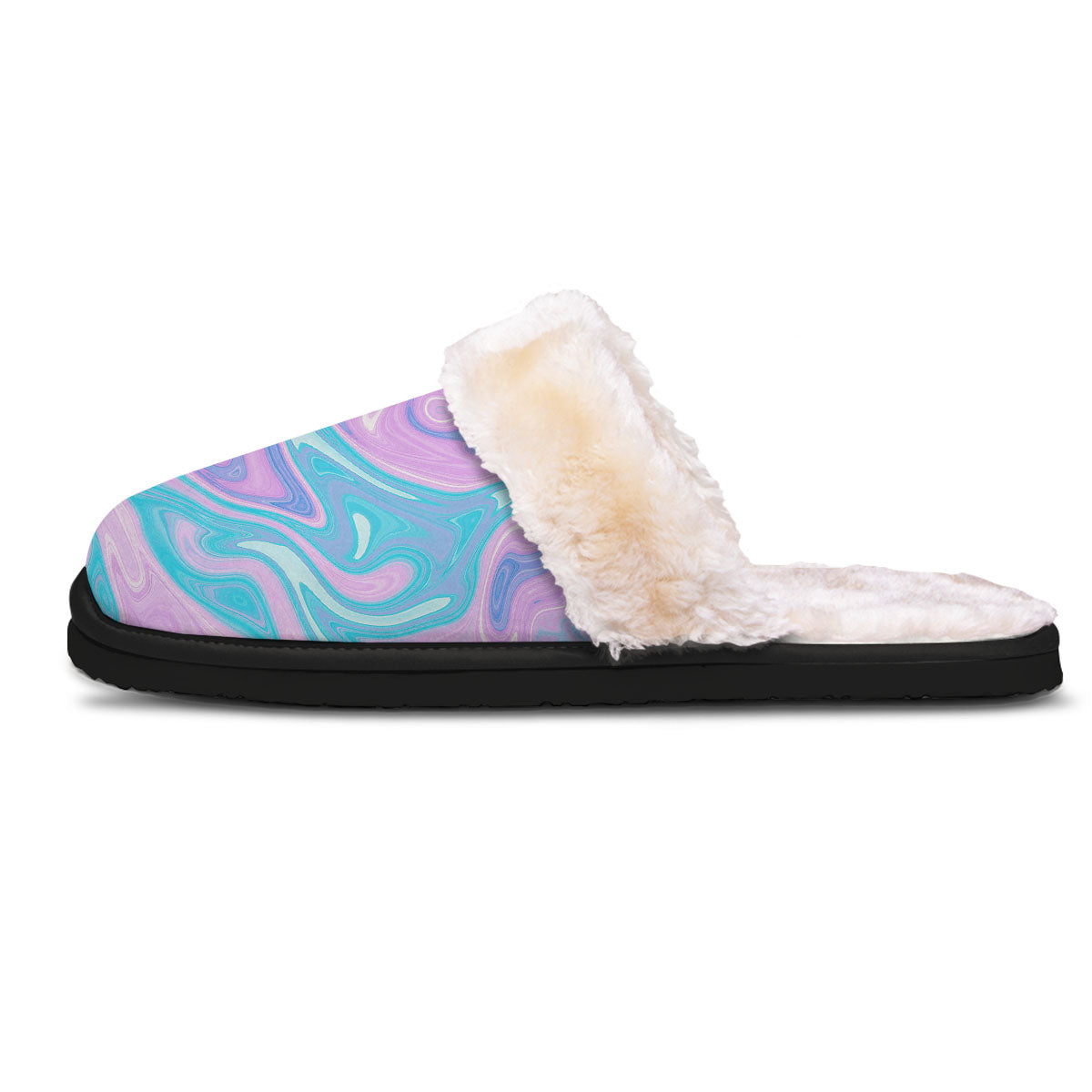 Acid Melt Blue And Pink Print Slippers-grizzshop