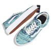 Acid Melt Blue Ocean Print Skate Shoes-grizzshop