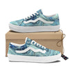 Acid Melt Blue Ocean Print Skate Shoes-grizzshop