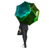 Acid Melt Green And Turquoise Print Umbrella-grizzshop