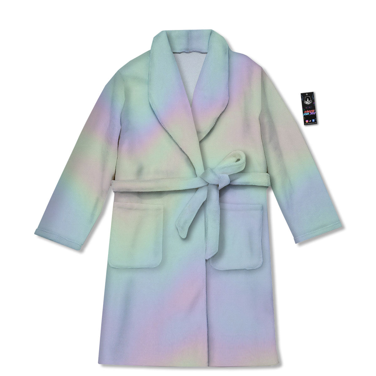 Acid Melt Pastel Print Bathrobe-grizzshop