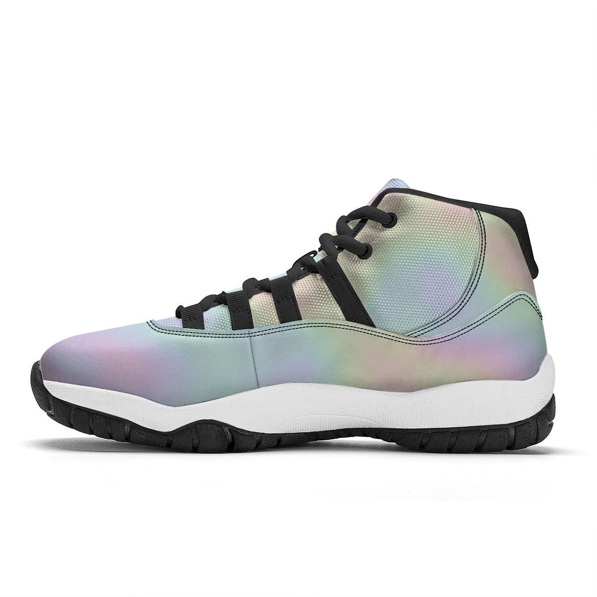 Acid Melt Pastel Print Black Bball Shoes-grizzshop