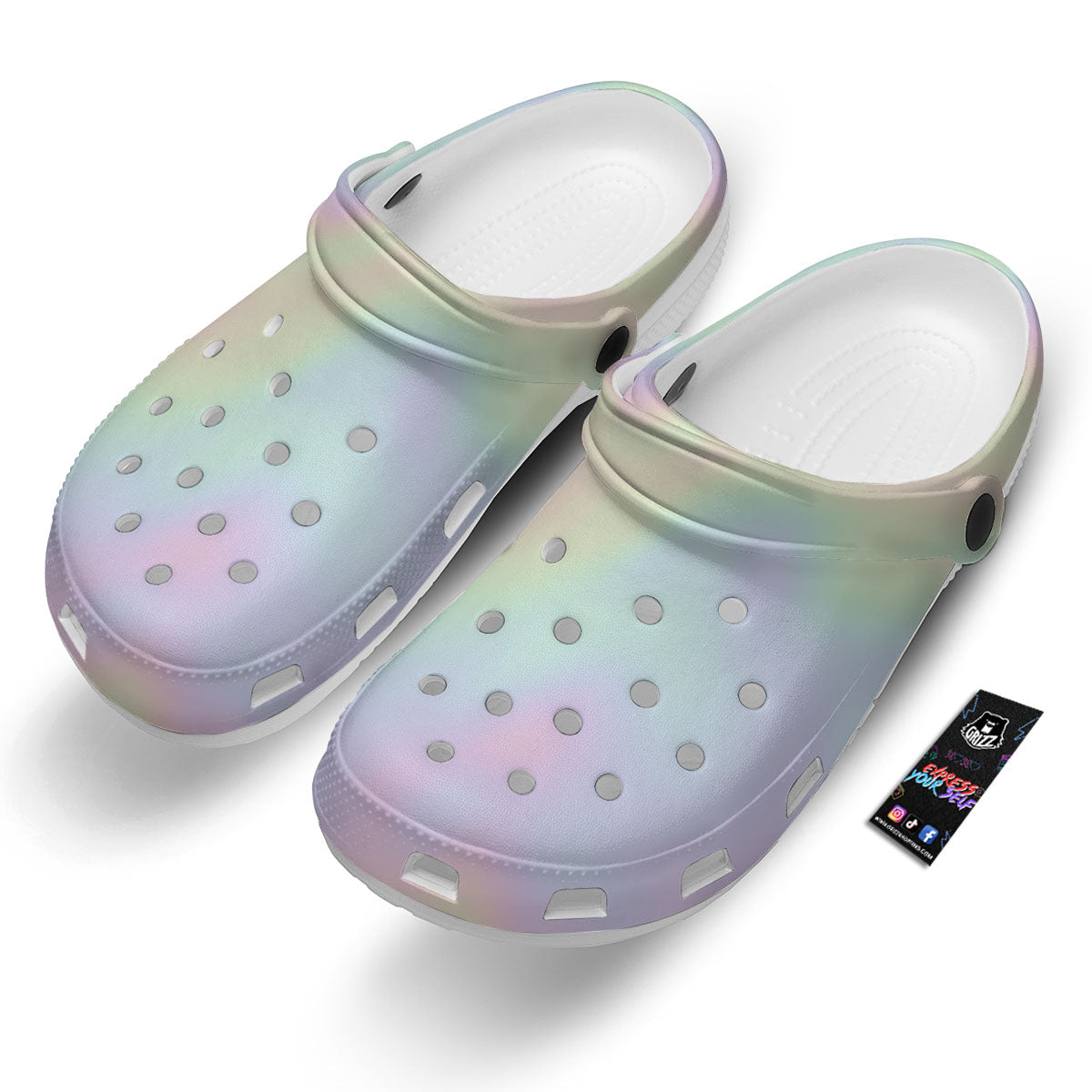 Acid Melt Pastel Print Clog-grizzshop