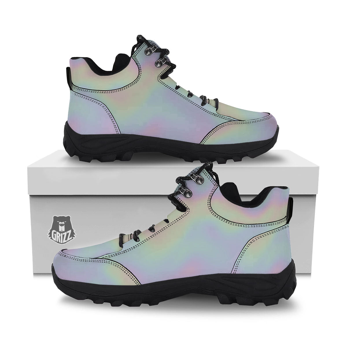 Acid Melt Pastel Print Hiking Shoes-grizzshop