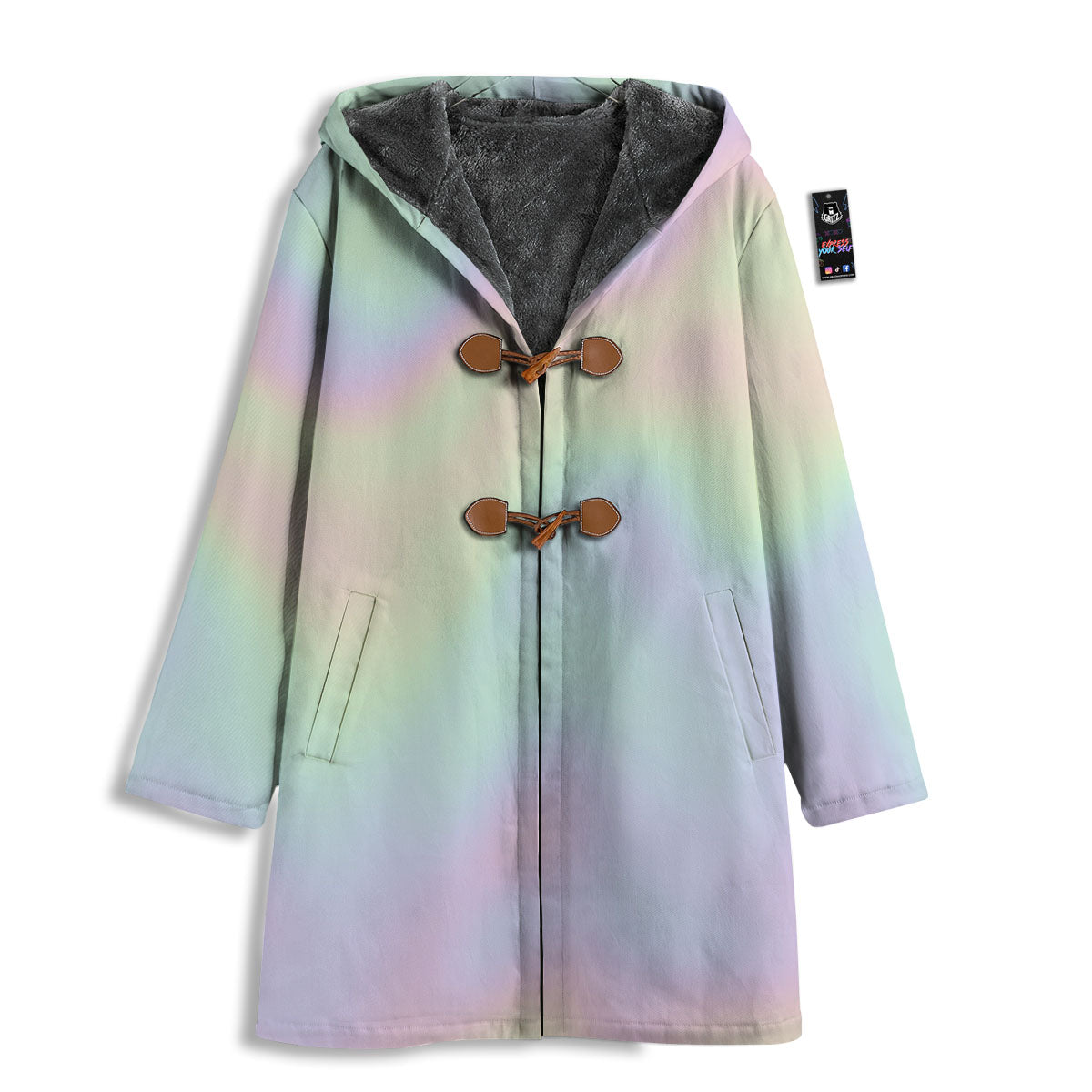 Acid Melt Pastel Print Men's Windbreaker Jacket-grizzshop