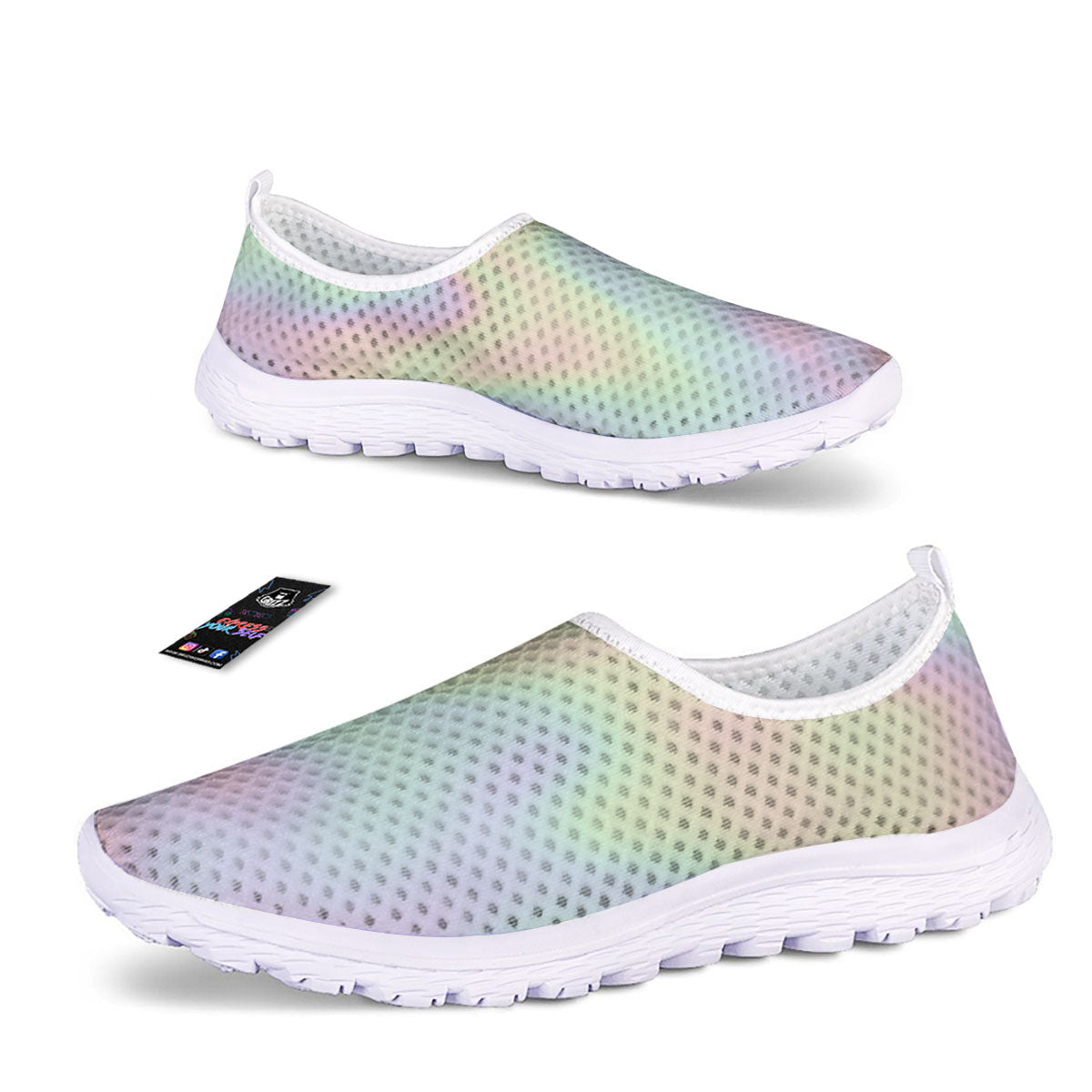 Acid Melt Pastel Print Nurse Shoes-grizzshop