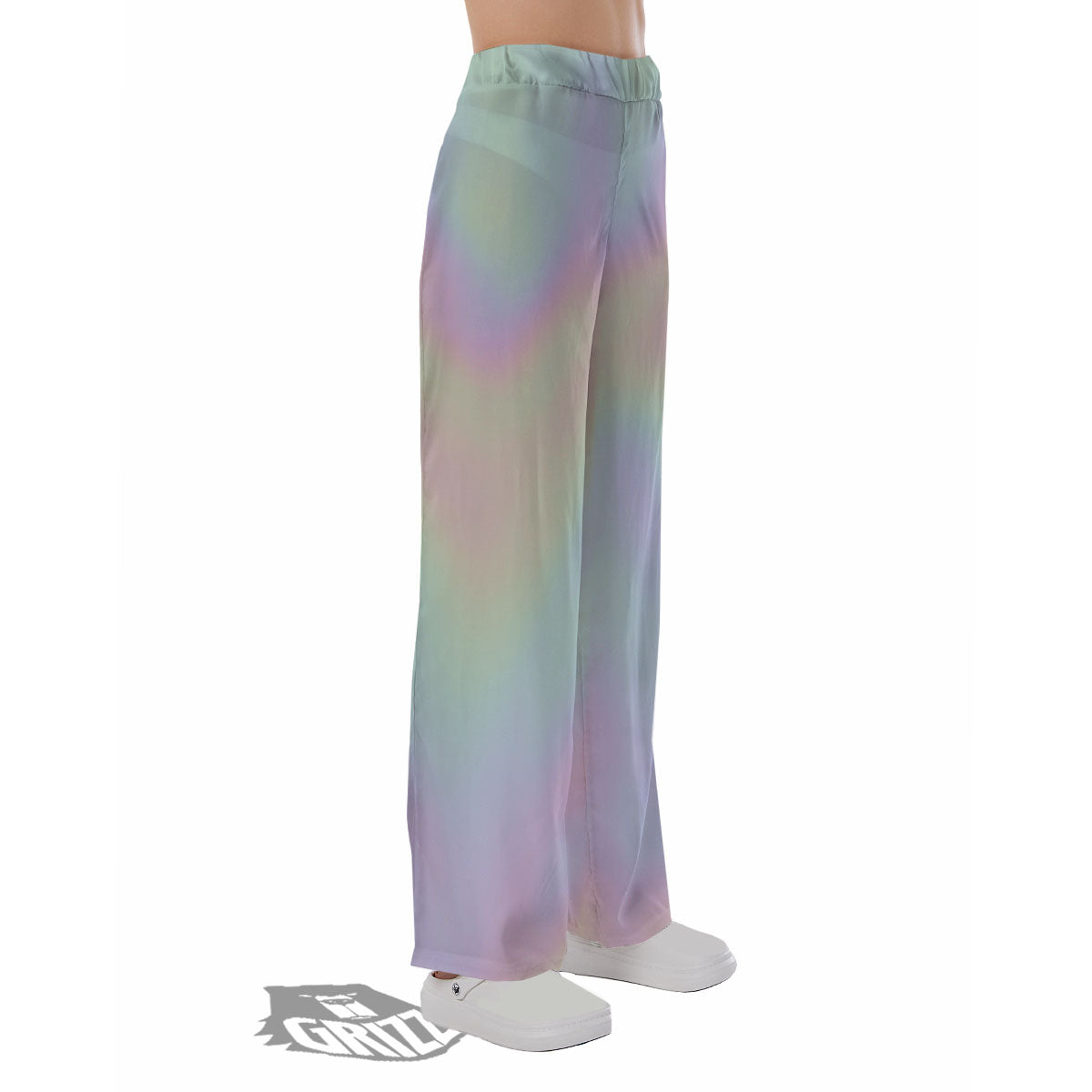 Acid Melt Pastel Print Pajama Pants-grizzshop