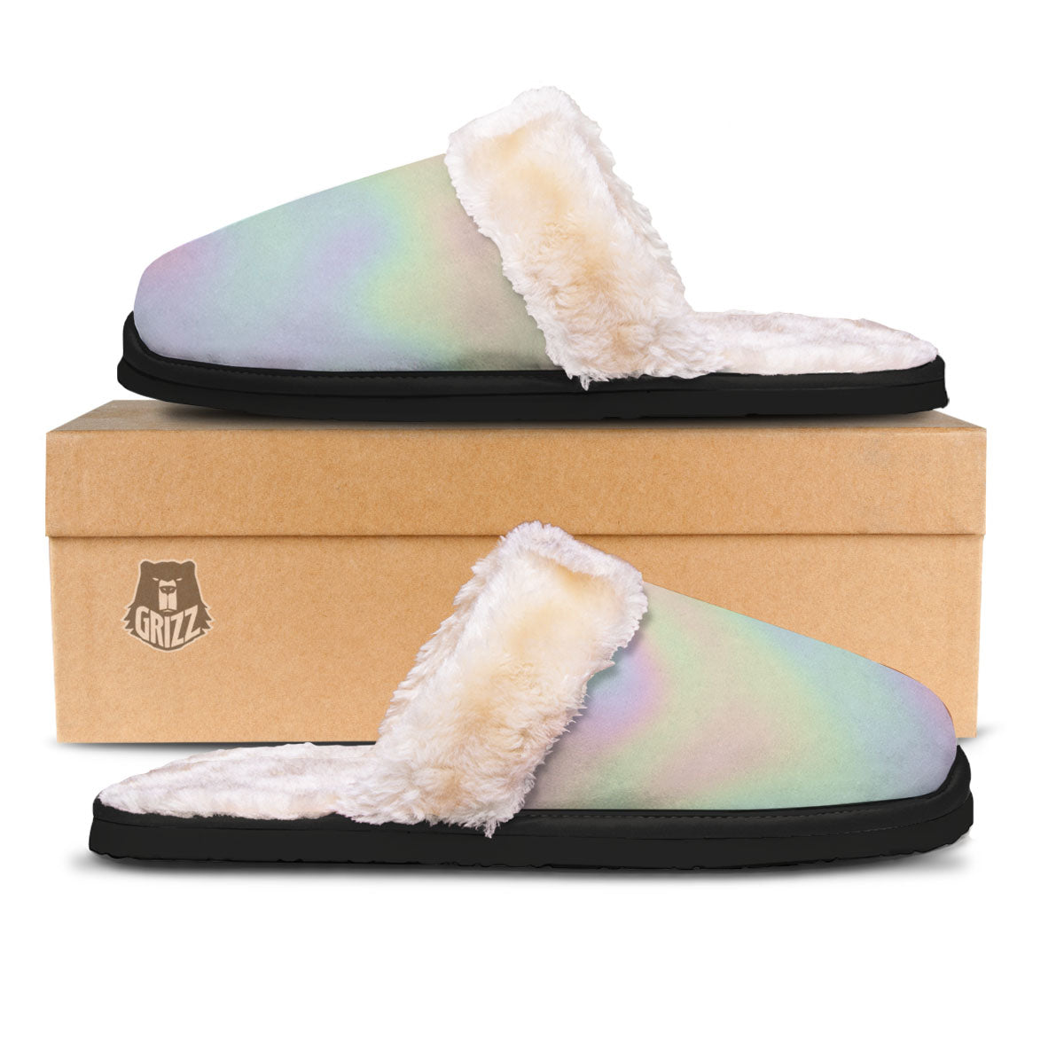 Acid Melt Pastel Print Slippers-grizzshop