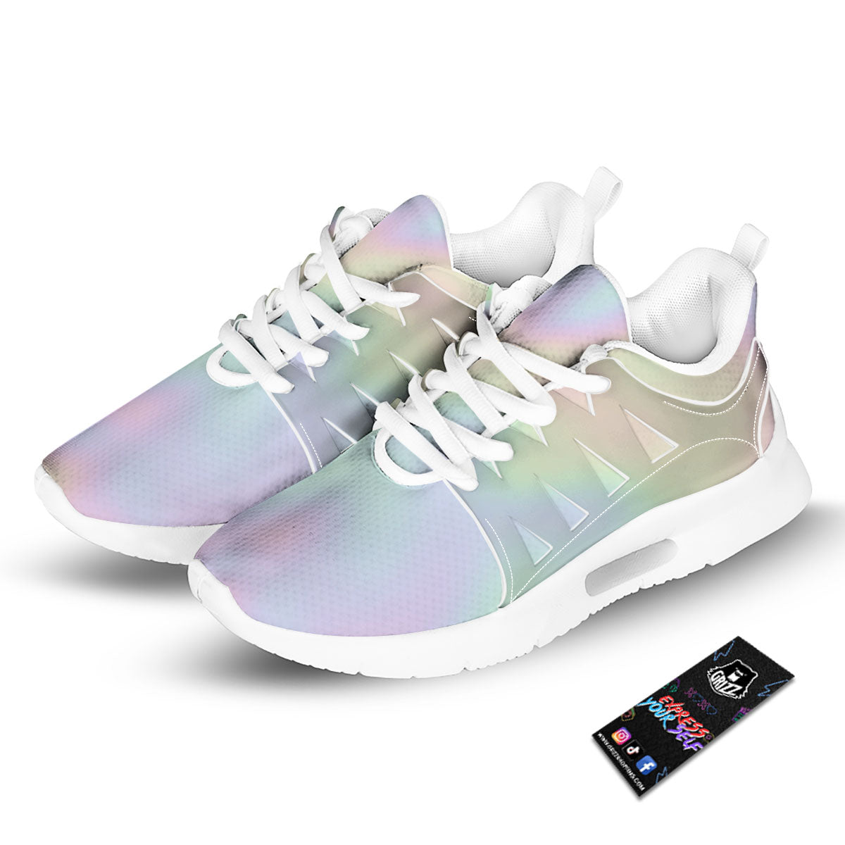 Acid Melt Pastel Print Tennis Shoes-grizzshop