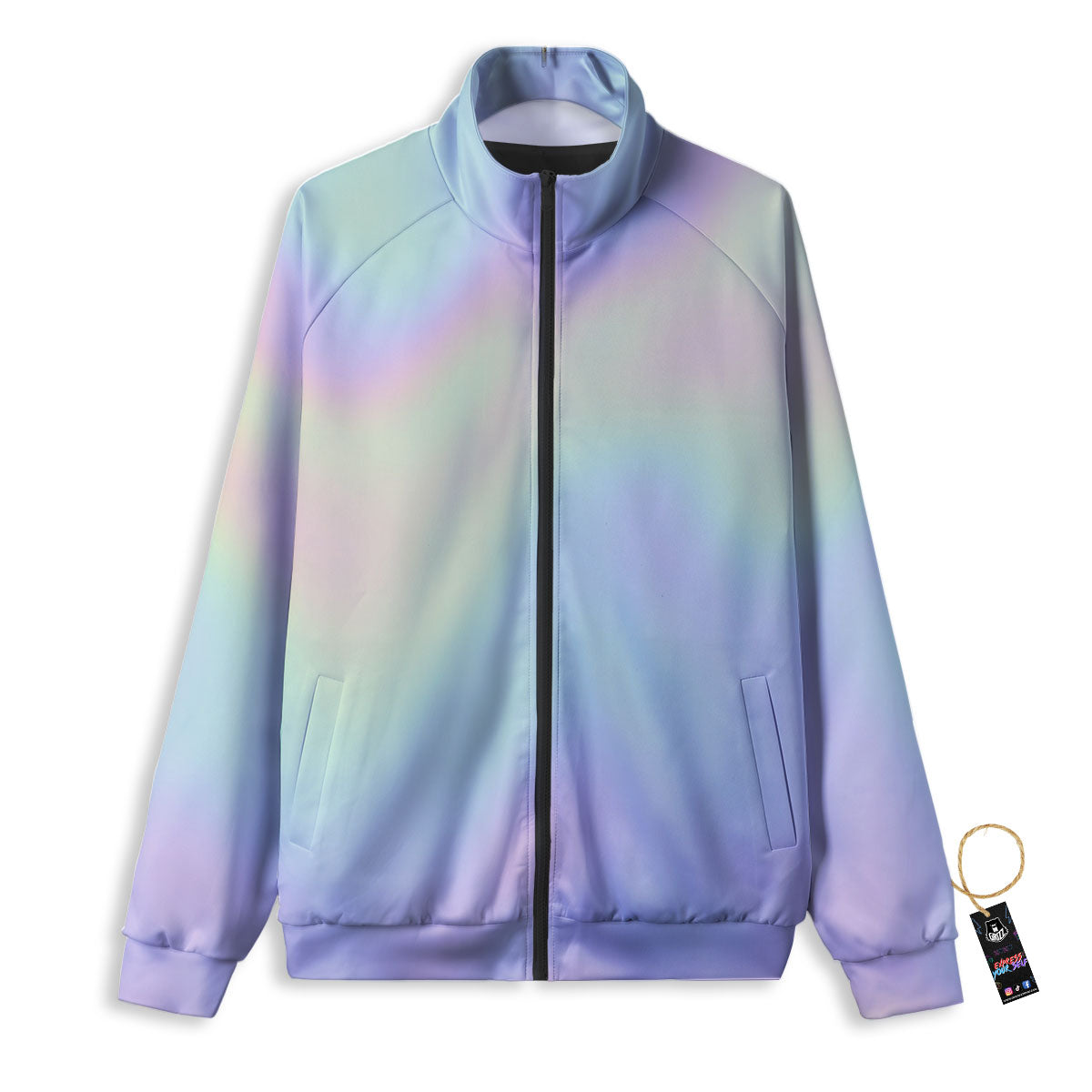 Acid Melt Pastel Print Track Jacket-grizzshop