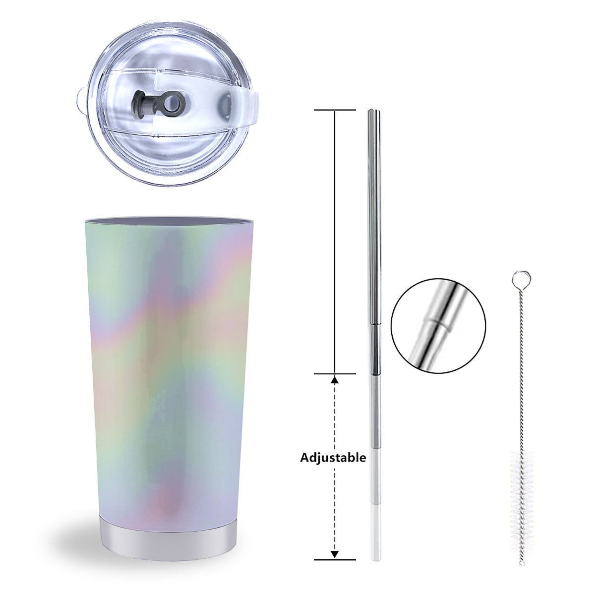 Acid Melt Pastel Print Tumbler-grizzshop