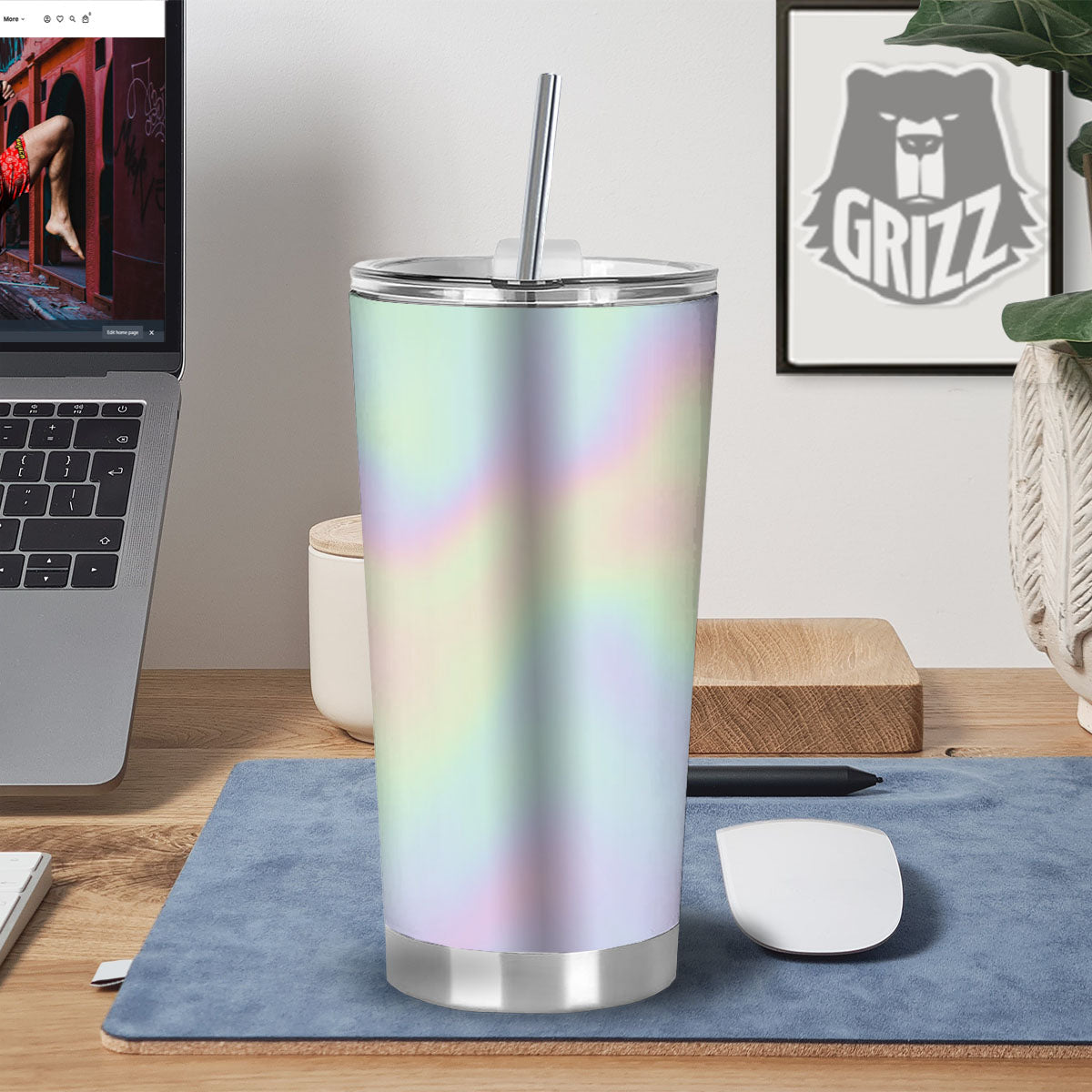 Acid Melt Pastel Print Tumbler-grizzshop